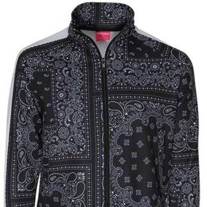 SNOOP DOG INSPIRED - Black Bandana Track Jacket - Size L
